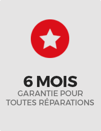 6 mois garantie pour toutes réparations .